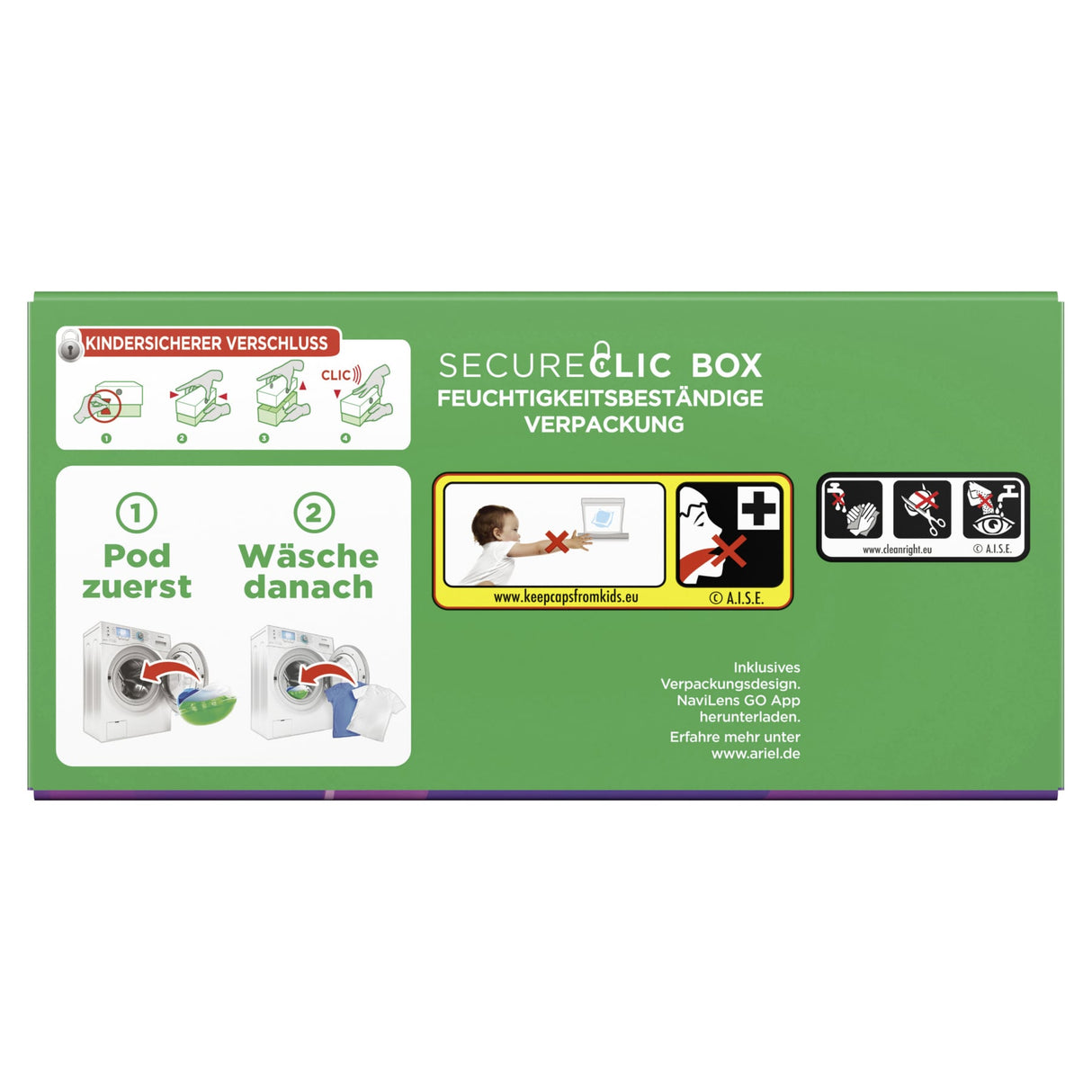 Ariel All in 1 PODS Color+ Colorwaschmittel für kraftvolle Fleckenentfernung – Ansicht 12