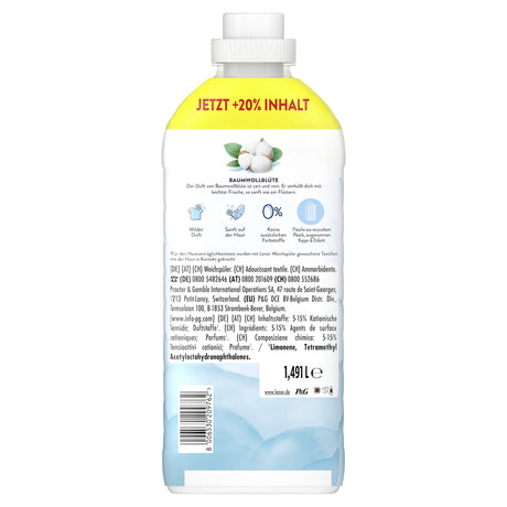 Lenor Light Weichspüler Frische Baumwollblüte, farbstofffrei – Ansicht 6