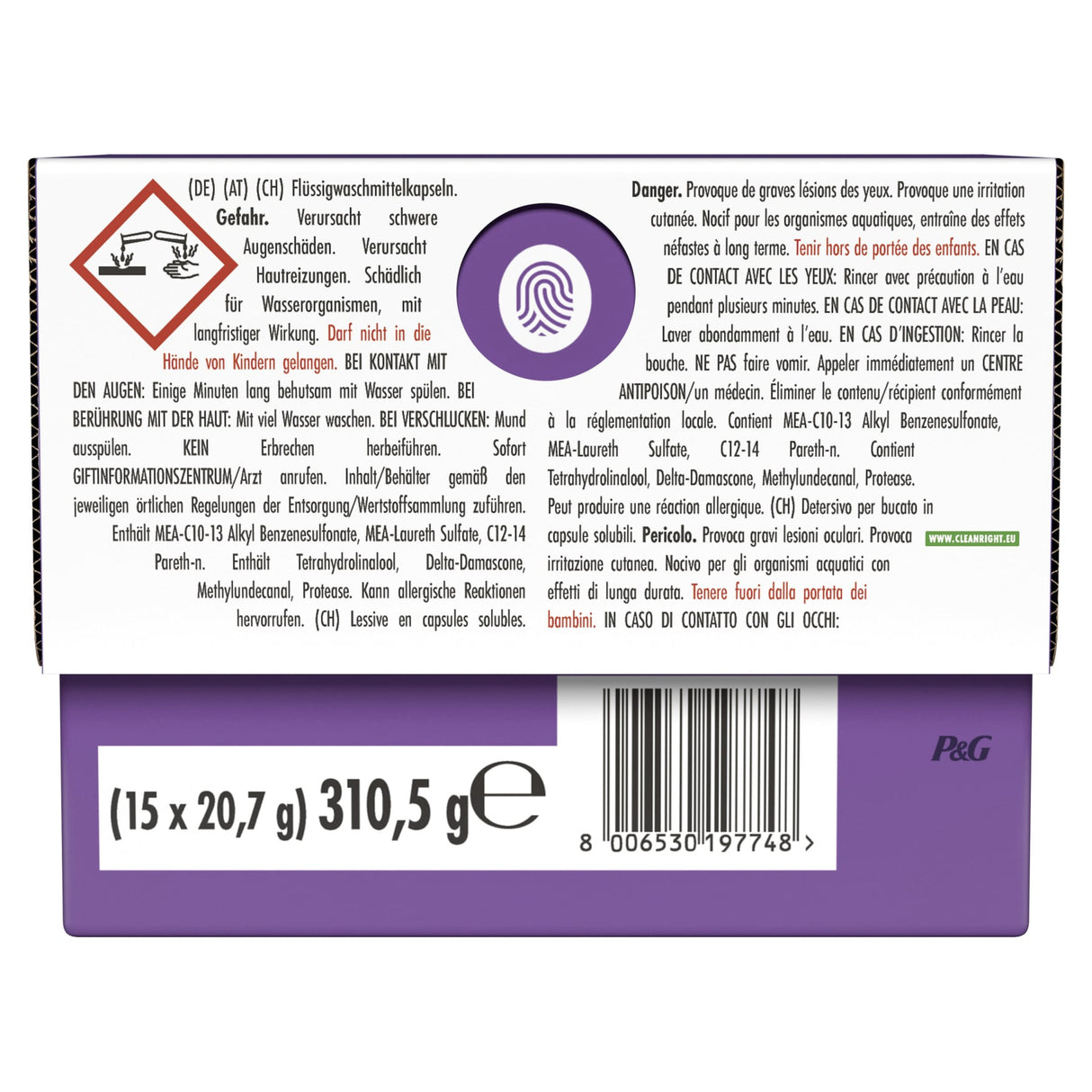 Lenor All in 1 PODS Colorwaschmittel Amethyst Blütentraum, mit Weichheit & Frische – Ansicht 5