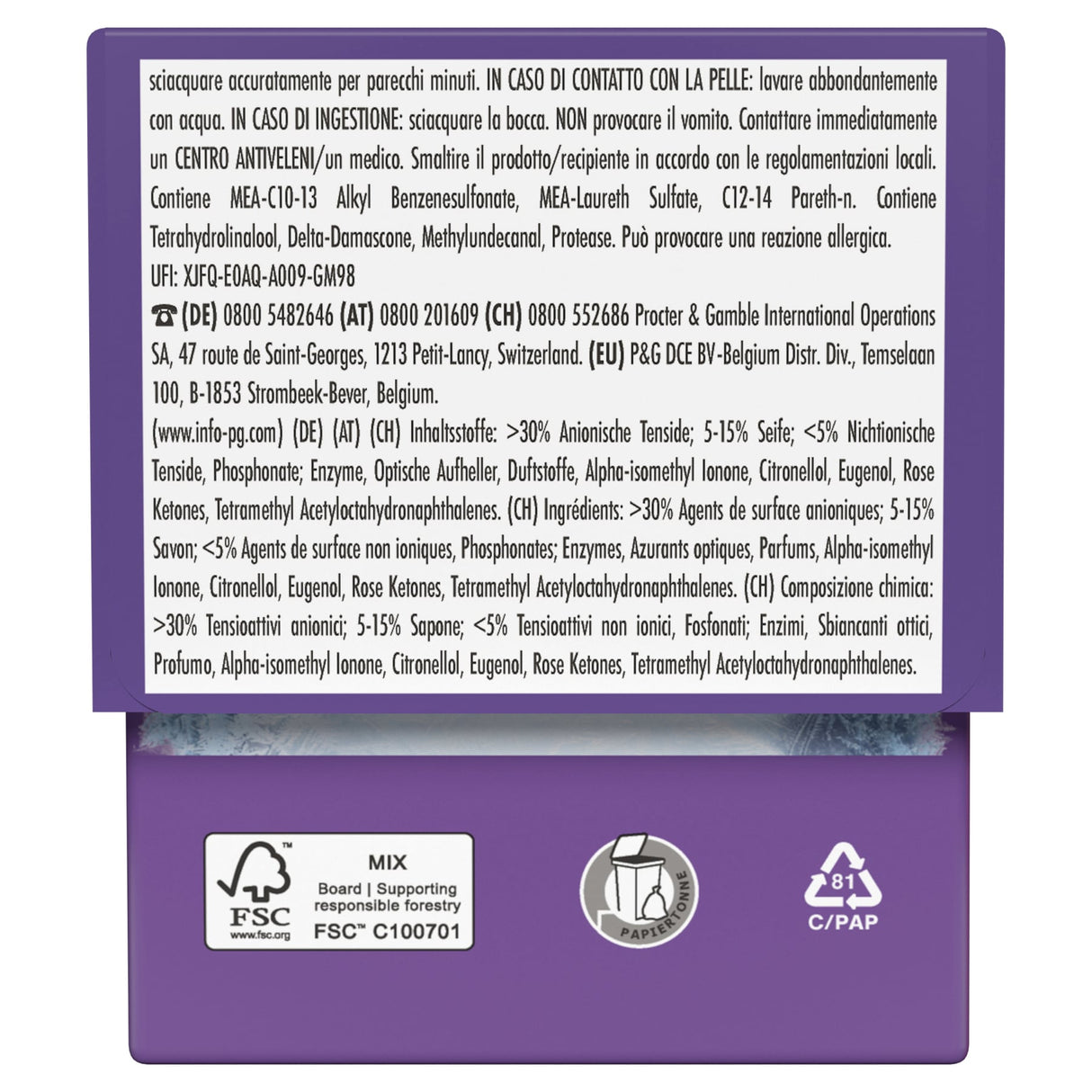 Lenor All in 1 PODS Colorwaschmittel Amethyst Blütentraum, mit Weichheit & Frische – Ansicht 6