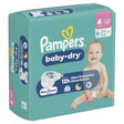 Pampers Baby Dry Windeln Größe 4 Maxi, 9-14 kg – extra Trockenheitslage