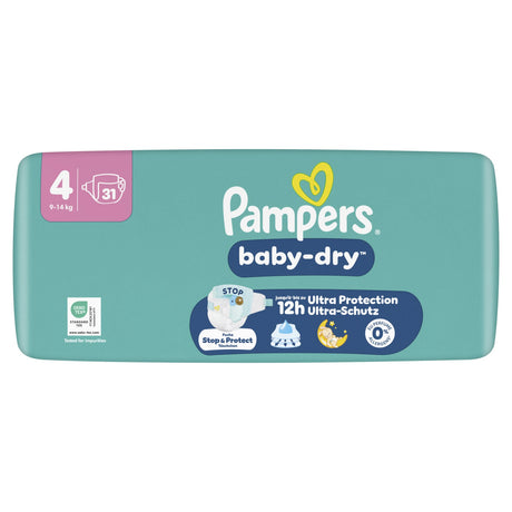 Pampers Baby Dry Windeln Größe 4 Maxi, 9-14 kg – extra Trockenheitslage – Ansicht 5