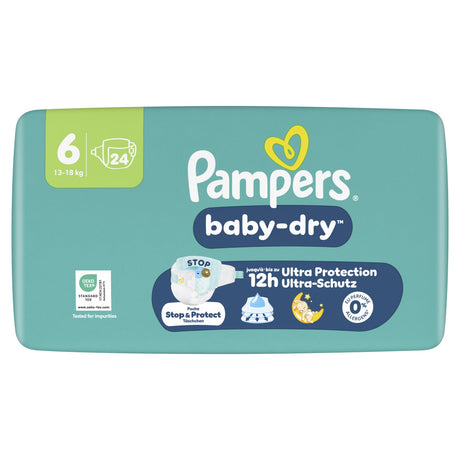 Pampers Baby Dry Windeln Größe 6 Extra Large, 13-18 kg – 3-fach-Schutz-System – Ansicht 5