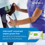 Schülke mikrozid universal wipes Desinfektionstücher greenline – Ansicht 2