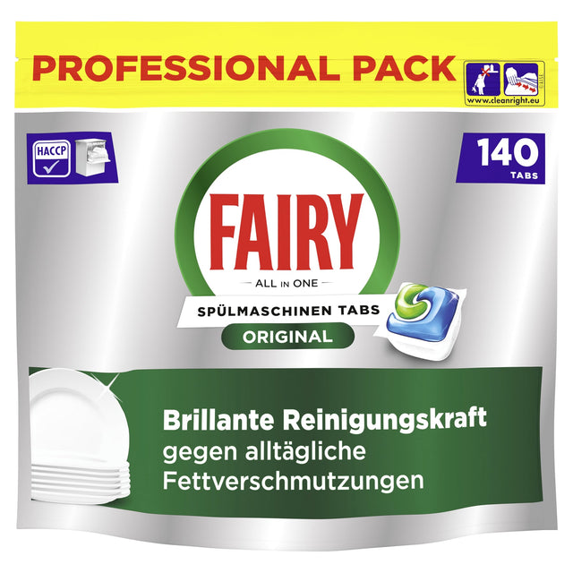 Fairy Professional All In One Spülmaschinentabs, schnelllösend mit Kalk- und Glasschutz