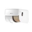 CWS PureLine Toilettenpapierspender, mit weißem Panel, für zwei Rollen