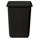 CWS Clear+ EcoBlack Abfallbehälter, 23 Liter, schwarz, mit Sichtschutzdeckel