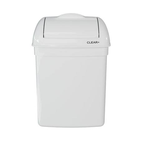 CWS Clear+ Hygienebehälter, 8 Liter, weiß, abschließbar