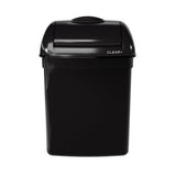CWS Clear+ EcoBlack Hygienebehälter, 8 Liter, schwarz, abschließbar