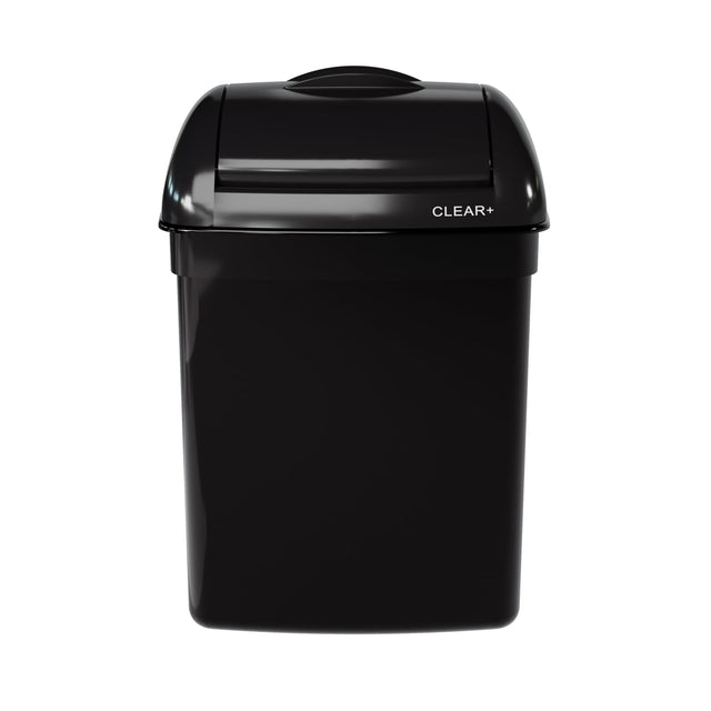 CWS Clear+ EcoBlack Hygienebehälter, 8 Liter, schwarz, abschließbar