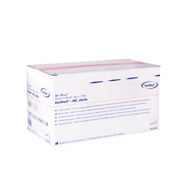 MaiMed® Mullkompressen steril 10 x 10 cm 16-fach 10 x 10 Stück