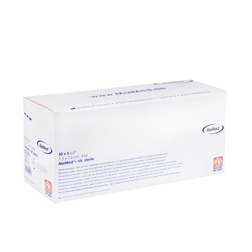 MaiMed® Vlieskompressen steril 4-fach 50 x 5 Stück
