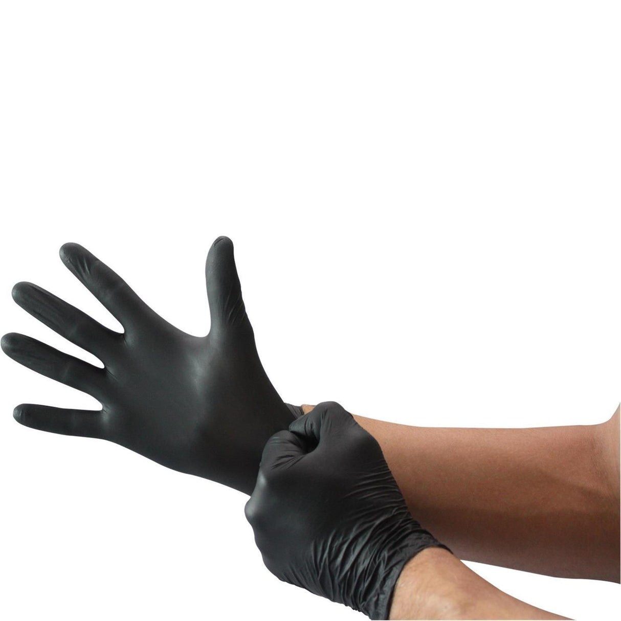 BABYBAUCHSET INKtur® black Nitril Handschuhe puderfrei schwarz 1 Paar Gr. L