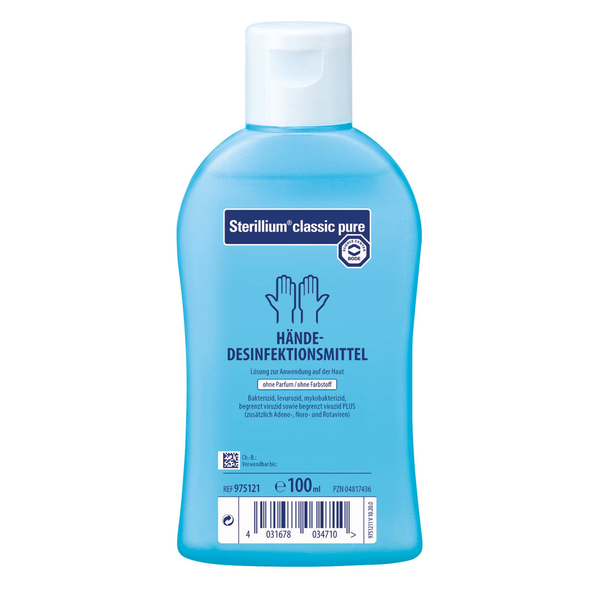 Bode Sterillium® classic pure Händedesinfektion, farbstoff- und parfümfrei, hautverträglich