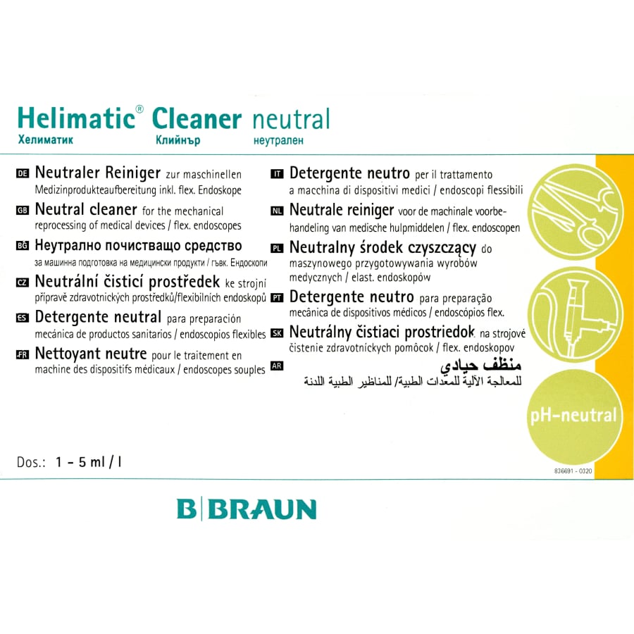B. Braun Helimatic Cleaner neutral, pH-neutraler Flüssigreiniger – Ansicht 2