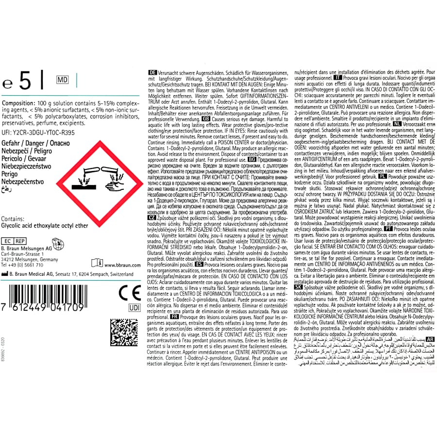 B. Braun Helimatic Cleaner neutral, pH-neutraler Flüssigreiniger – Ansicht 3
