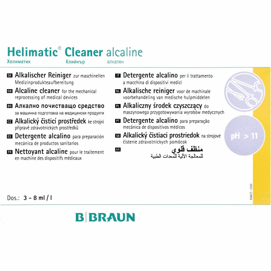 B. Braun Helimatic Cleaner alcaline, alkalischer Flüssigreiniger – Ansicht 2