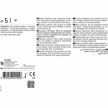 B. Braun Helimatic Cleaner enzymatic NF, Enzymreiniger für Endoskope – Ansicht 3