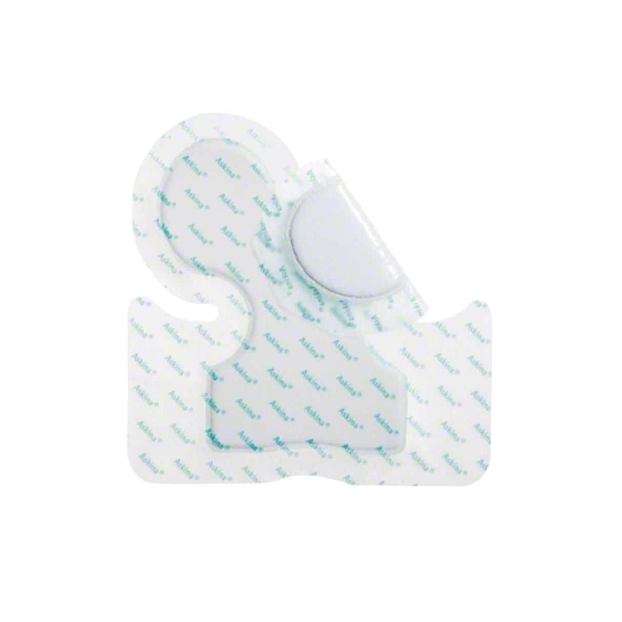 B. Braun Askina DesSil Heel Schaumstoffverband mit Haftrand für die Ferse 5 Stück 22 x 21,6 cm