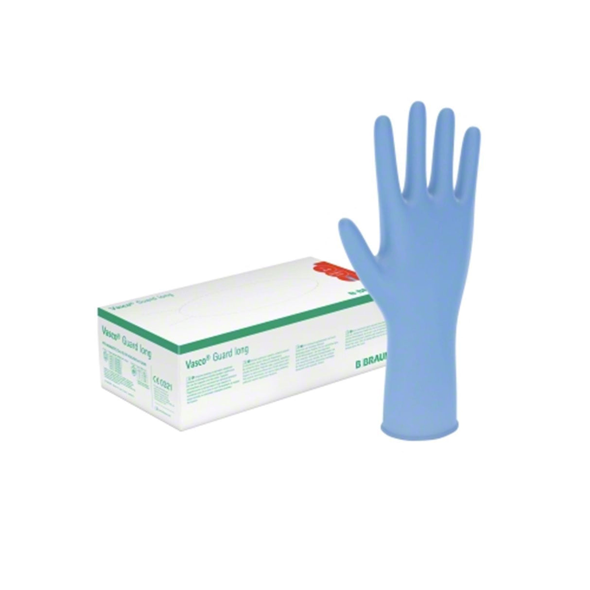 B. Braun Vasco Guard long Untersuchungshandschuhe blau extra lang Nitril 100 Stück