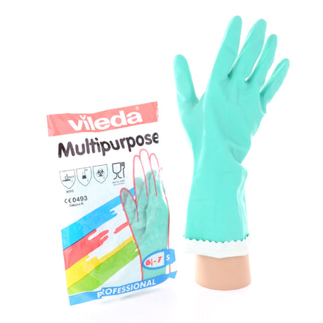 Vileda Professional Multipurpose Handschuh Der Feine, grün – Naturlatex, bis zu 40 % dicker