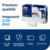 Tork Xpress Multifold Papierhandtuch, 2-lagig, weiß, H2, mit QuickDry-Technologie – Ansicht 2