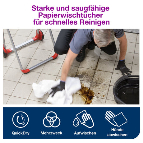 Tork Advanced Wischtuch 420 W1/W2, stark und saugfähig – Ansicht 6
