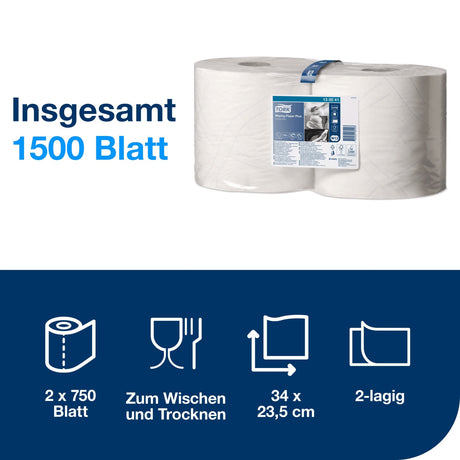 Tork Advanced Wischtuch 420 W1/W2, stark und saugfähig – Ansicht 2