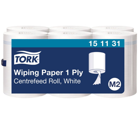 Tork Papierwischtücher M2, 1-lagig, streifenfrei für Glasreinigung