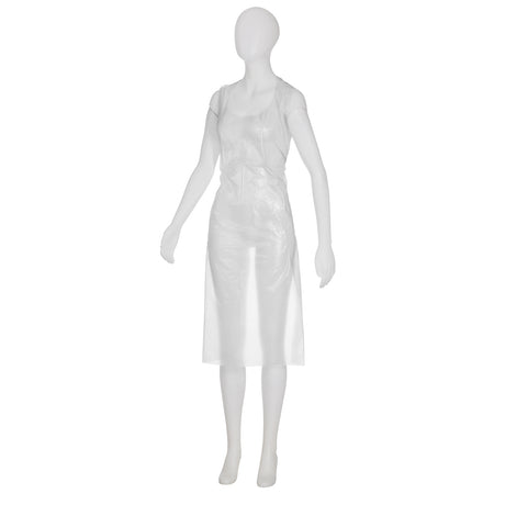AMPri Med-Comfort Einwegschürze light, 75 × 125 cm, weiß - 1 Karton = 10 Packungen à 50 Stück