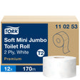 Tork Premium Mini Jumbo Toilettenpapier T2, 2-lagig, weiß