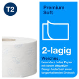 Tork Premium Mini Jumbo Toilettenpapier T2, 2-lagig, weiß – Ansicht 3