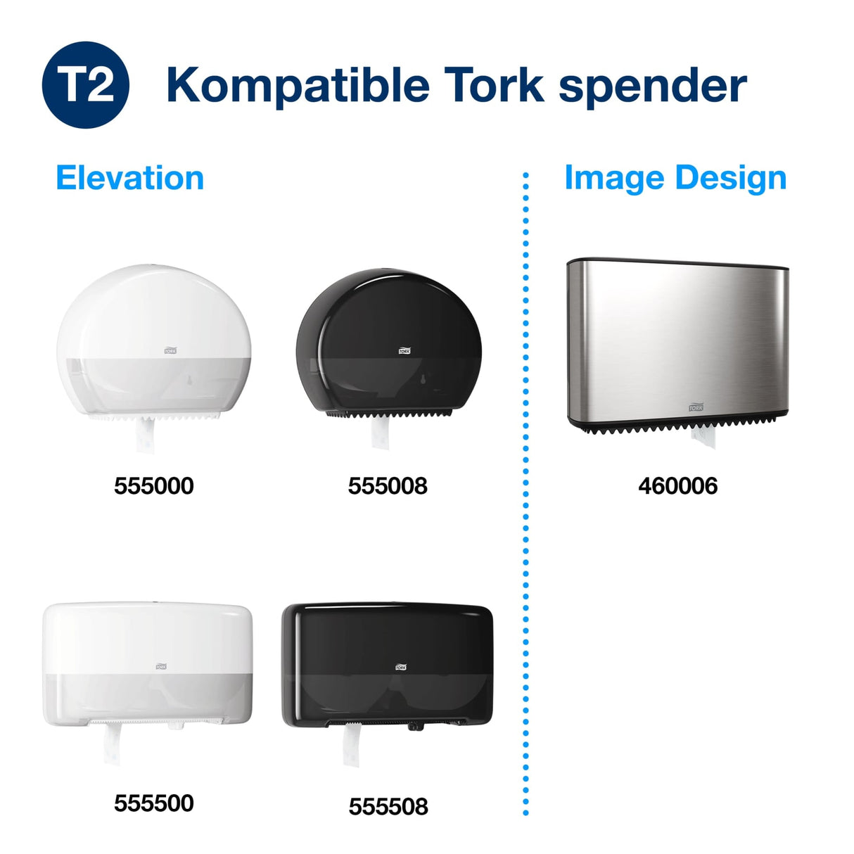 Tork Premium Mini Jumbo Toilettenpapier T2, 2-lagig, weiß – Ansicht 4