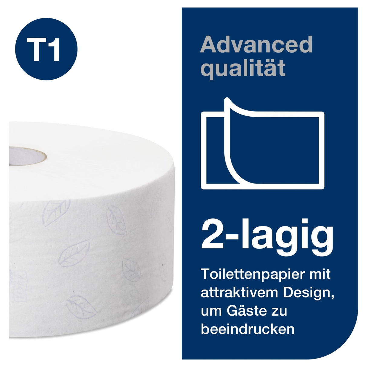 Tork Advanced Jumbo Toilettenpapier T1, 2-lagig, weiß – Ansicht 7