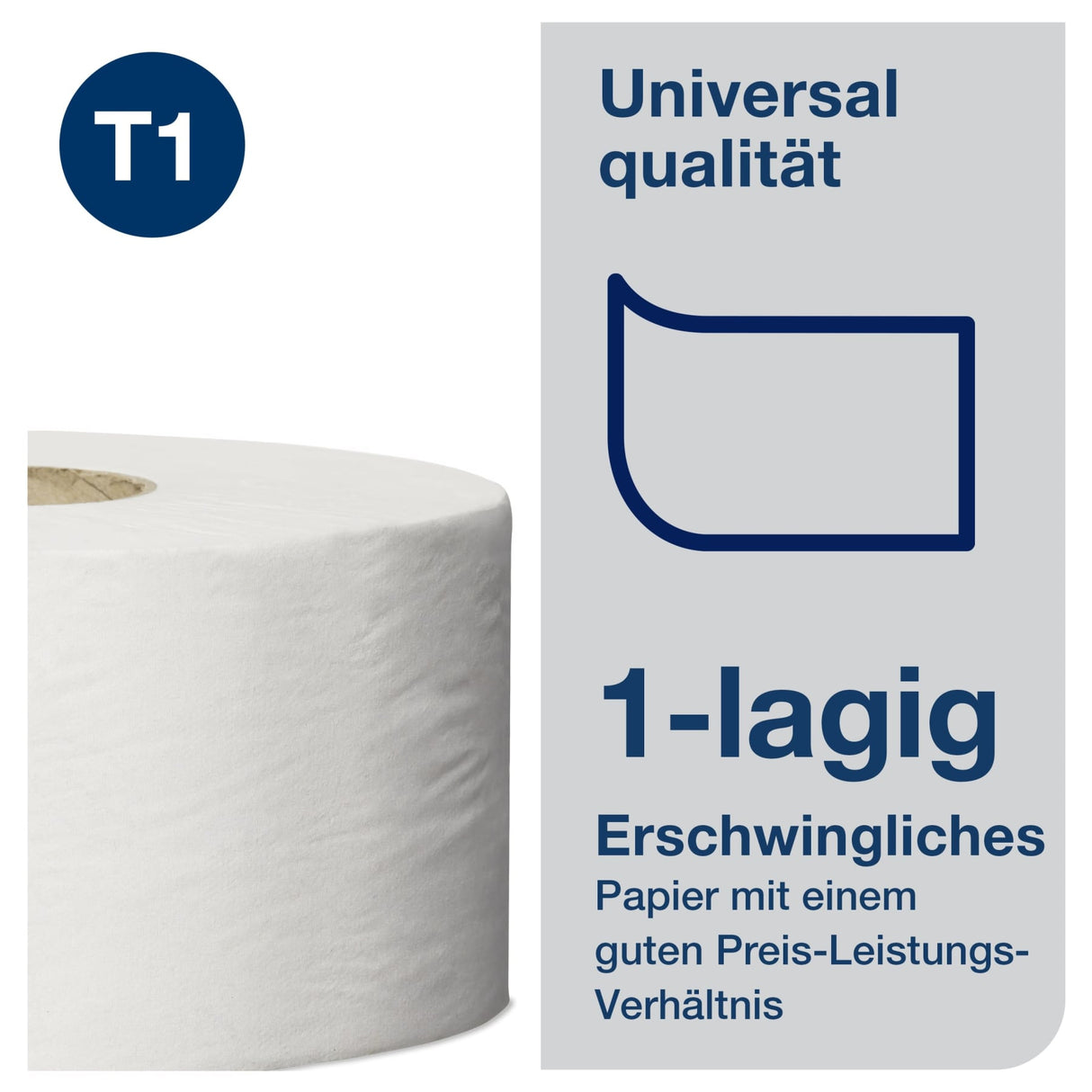 Tork Advanced Jumbo Toilettenpapier T1, 1-lagig, weiß – Ansicht 6