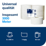 Tork Advanced Jumbo Toilettenpapier T1, 1-lagig, weiß – Ansicht 2