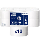 Tork Advanced Mini Jumbo Toilettenpapier T2, 1-lagig, weiß – Ansicht 2