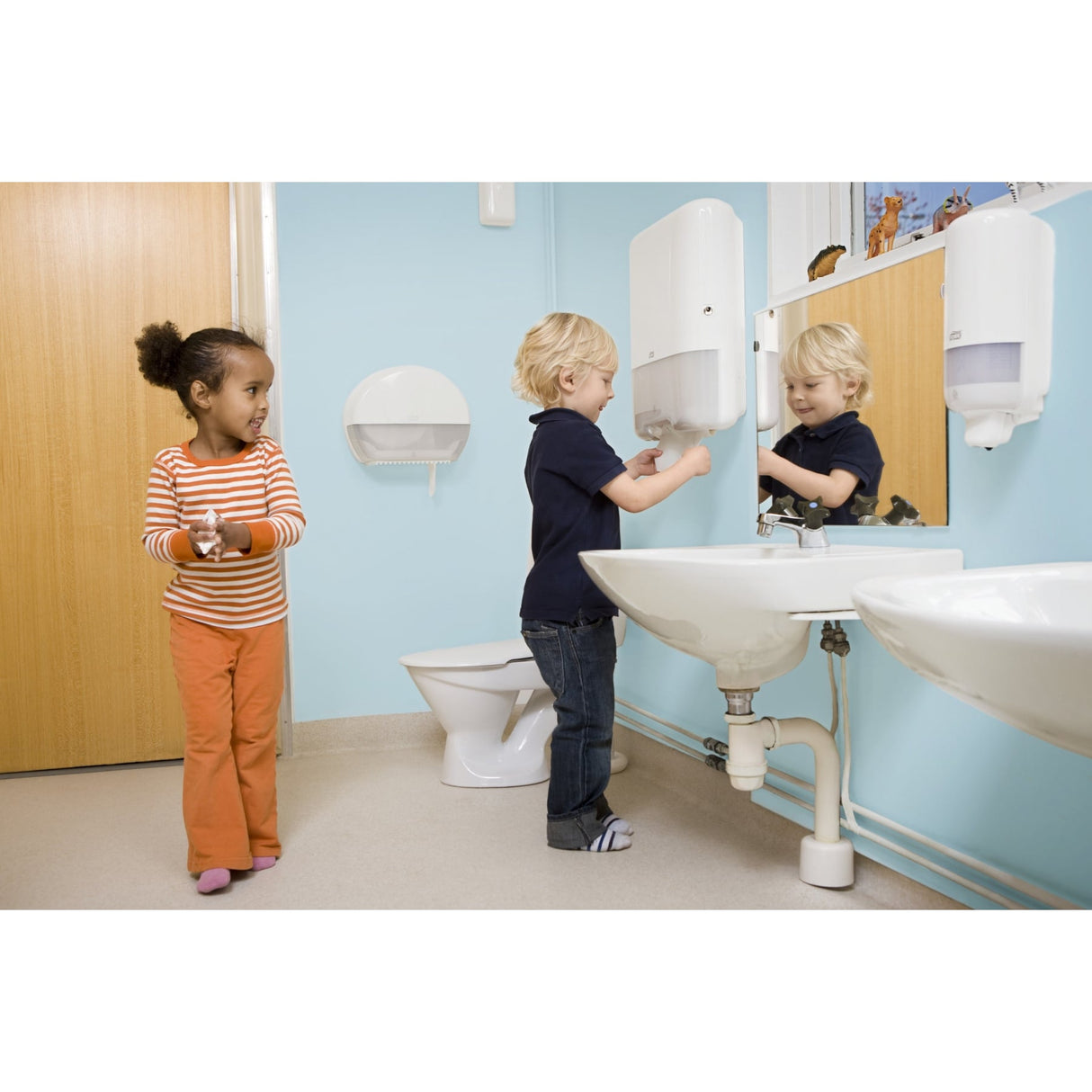 Tork Advanced Mini Jumbo Toilettenpapier T2, 1-lagig, weiß – Ansicht 4