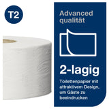 Tork Mini Jumbo Toilettenpapier T2 Advanced, 2-lagig, weiß – 170 m/Rolle – Ansicht 3