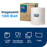 Tork Premium Reinigungstücher W1, 1-lagig, weich und flexibel – Ansicht 2