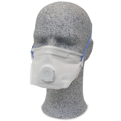 zetMask FFP2 Feinstaubfiltermaske mit Ausatemventil, mit Nasenpolster und Rundumbebänderung – Ansicht 5