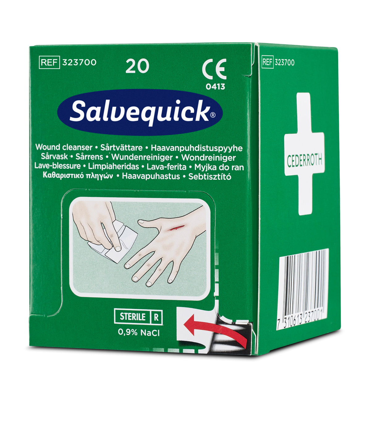 Cederroth Salvequick Wundreiniger, steril einzeln verpackt – Ansicht 7