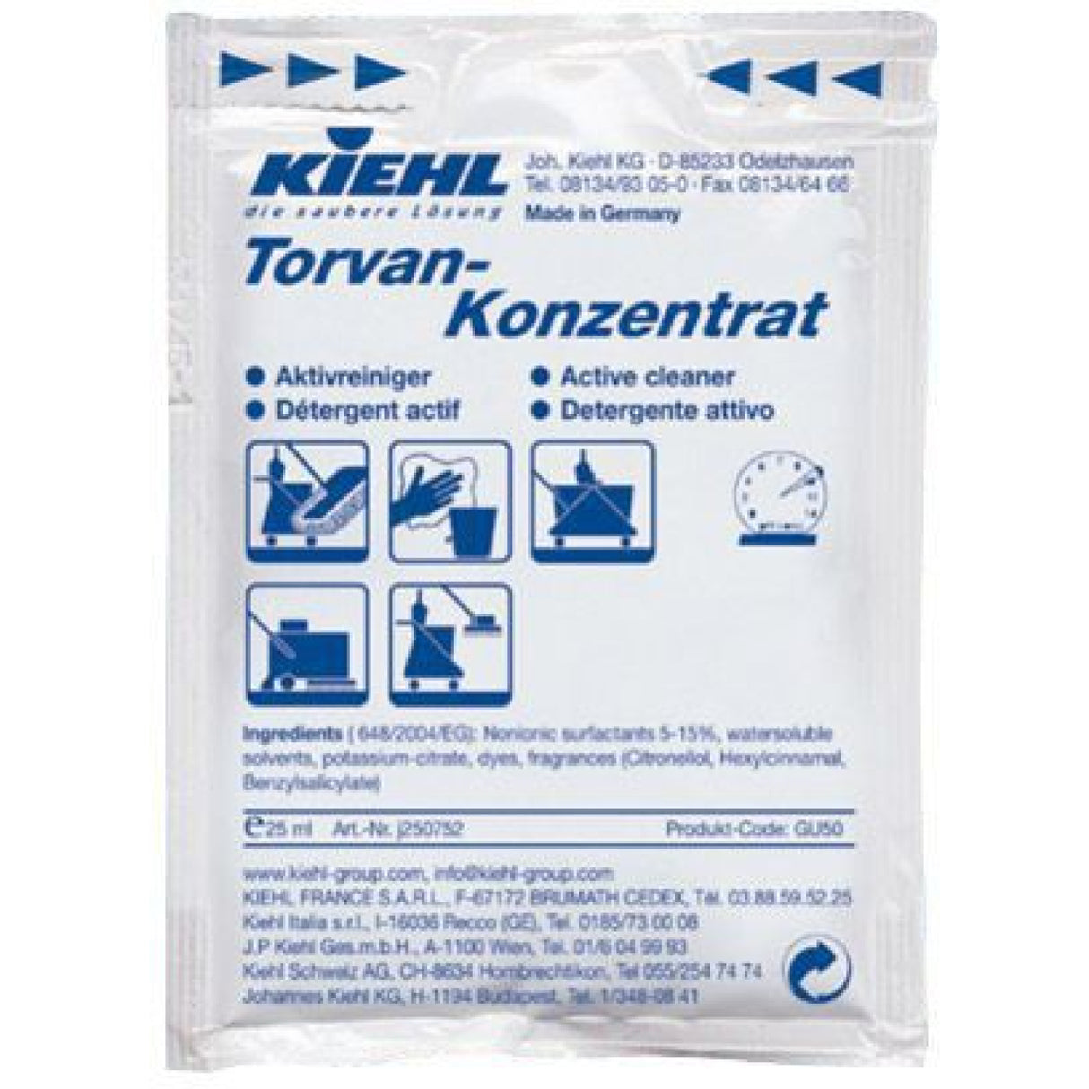 Kiehl Torvan Konzentrat Aktivreiniger – Karton Dosierbeutel