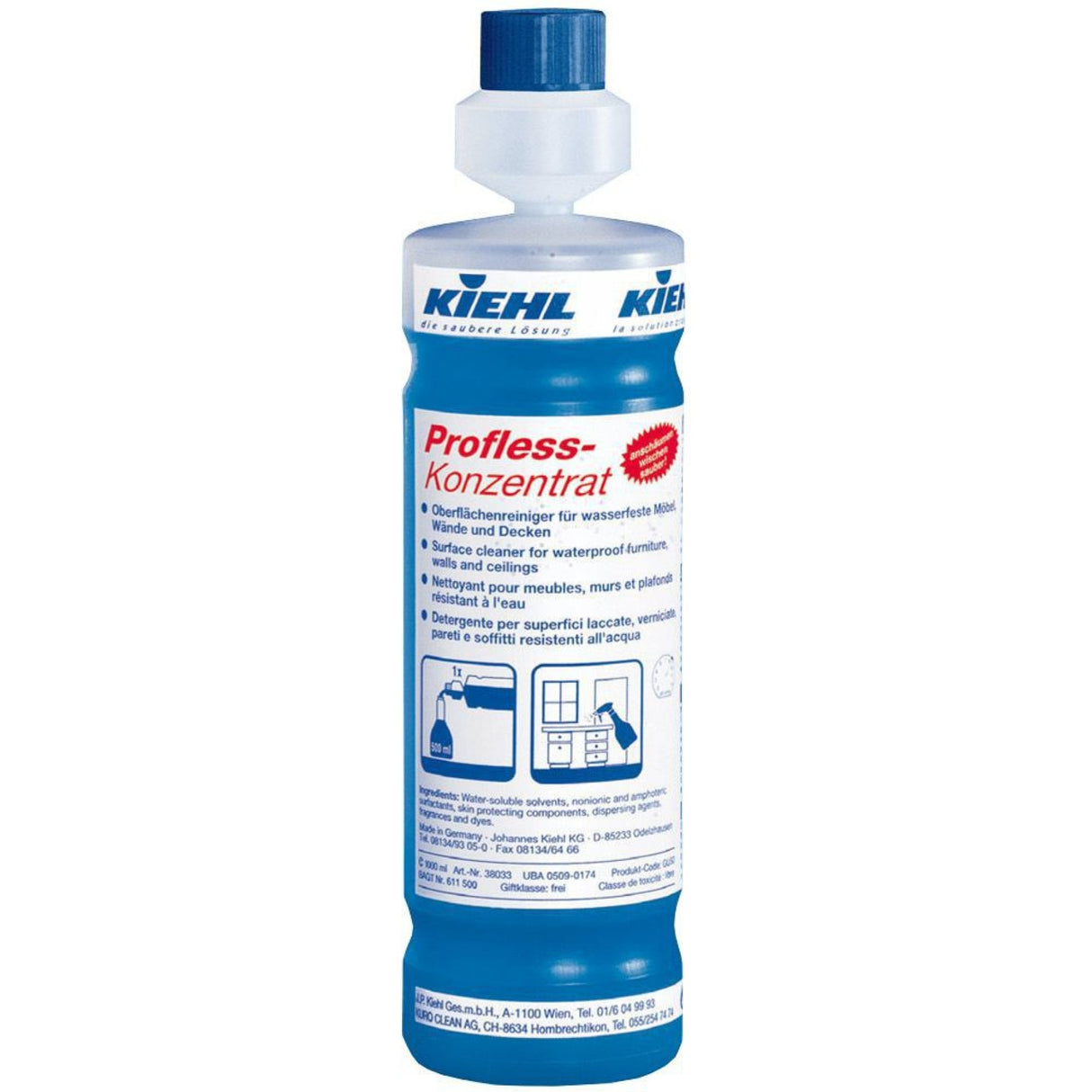 Kiehl Profless-Konzentrat Oberflächenreiniger – Karton 4x1 Liter