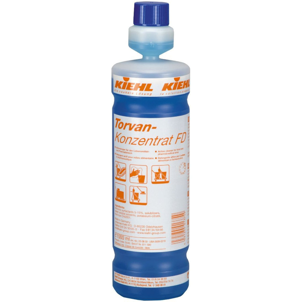 Kiehl Torvan Konzentrat FD Aktivreiniger – 1 Flasche à 1 Liter