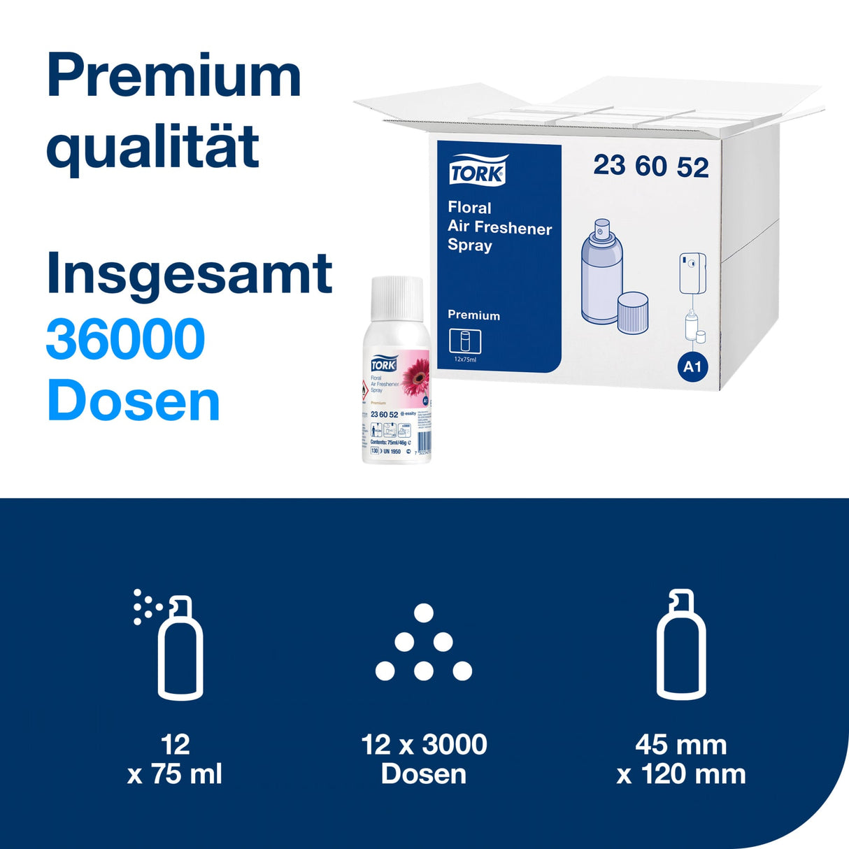 Tork Lufterfrischer Spray, langanhaltend und flexibel einstellbar, A1 – Ansicht 7