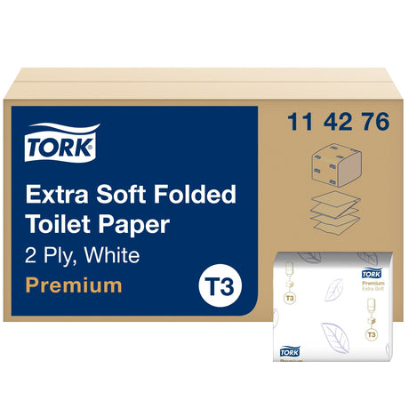 Tork Einzelblatt Toilettenpapier T3, 2-lagig, weiß