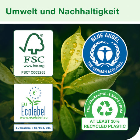 Tork Kleinrollen Toilettenpapier T4 Universal, 2-lagig, weiß – extralange Rolle – Ansicht 6