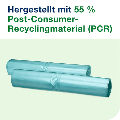 Tork Abfallsäcke 60 Liter, grün, B1, aus 55 % PCR-Material – Ansicht 7