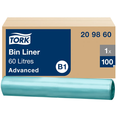 Tork Abfallsäcke 60 Liter, grün, B1, aus 55 % PCR-Material